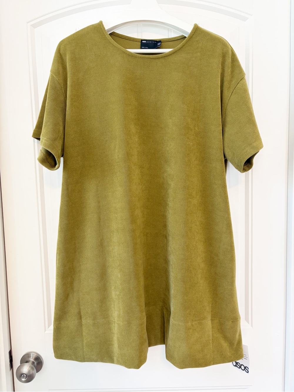 ASOS Olive Green Short Sleeve Tunic Dress